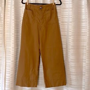 Anthropologie Colette Wide Leg Crop Pants